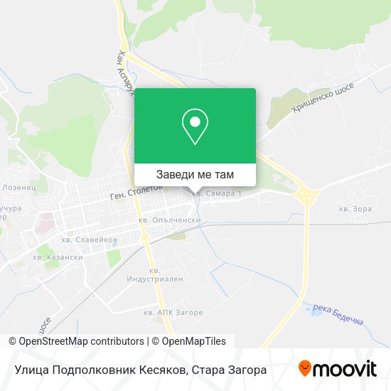 Улица Подполковник Кесяков карта