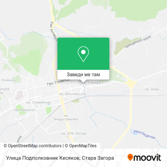 Улица Подполковник Кесяков карта