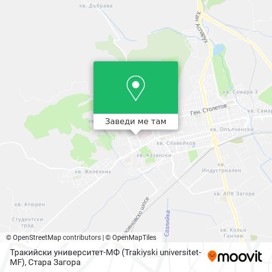 Тракийски университет-МФ (Trakiyski universitet-MF) карта