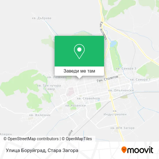 Улица Боруйград карта