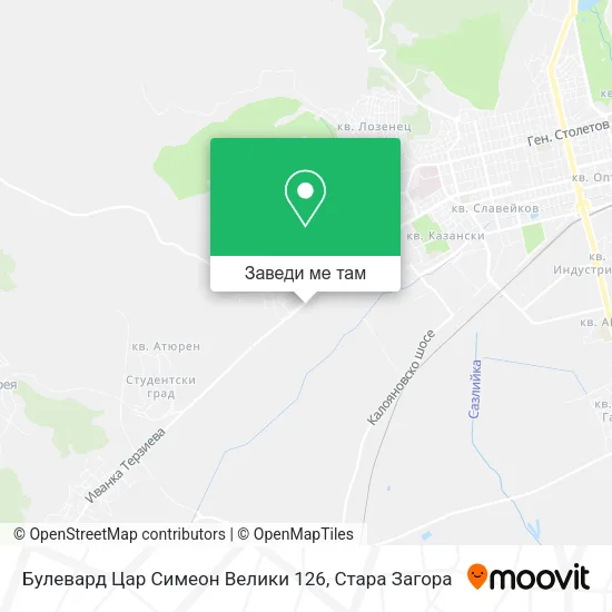 Булевард Цар Симеон Велики 126 карта