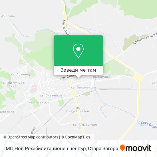 МЦ Нов Рехабилитационен център карта