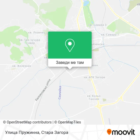 Улица Пружинна карта