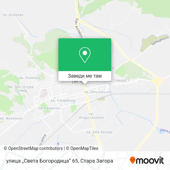 улица „Света Богородица“ 65 карта