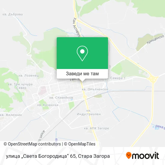 улица „Света Богородица“ 65 карта