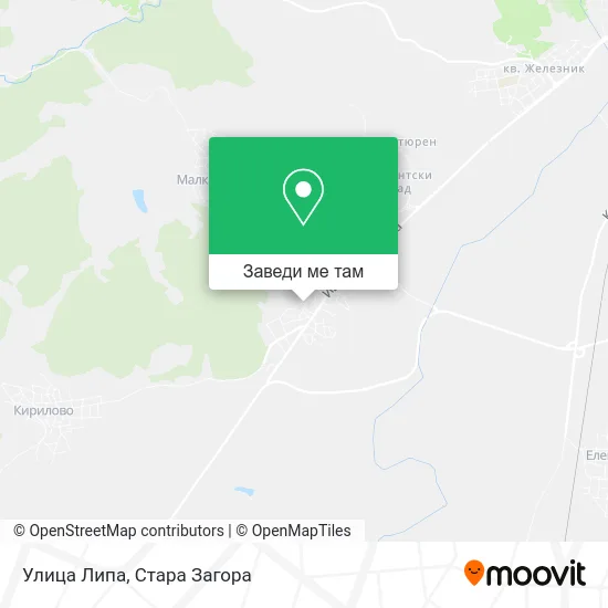 Улица Липа карта