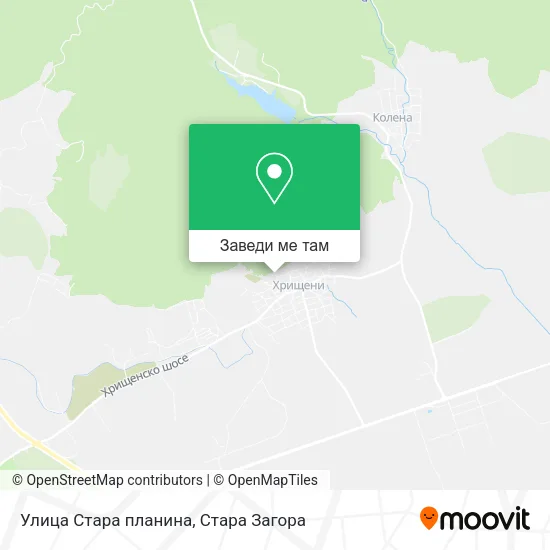 Улица Стара планина карта