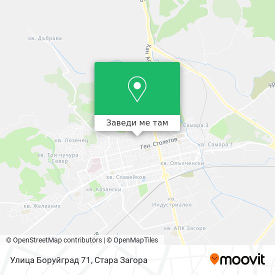 Улица Боруйград 71 карта