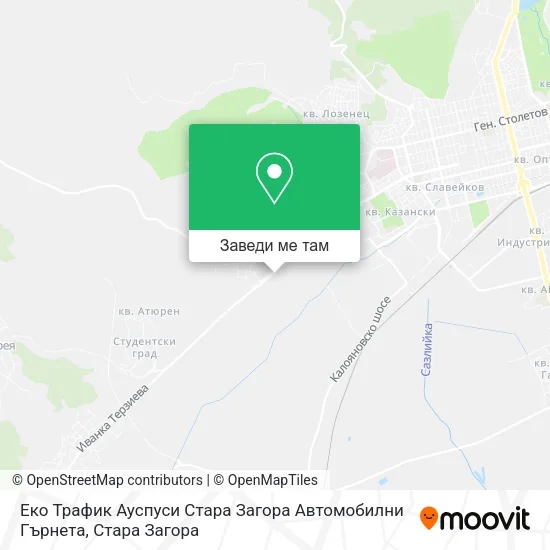 Еко Трафик Ауспуси Стара Загора Автомобилни Гърнета карта