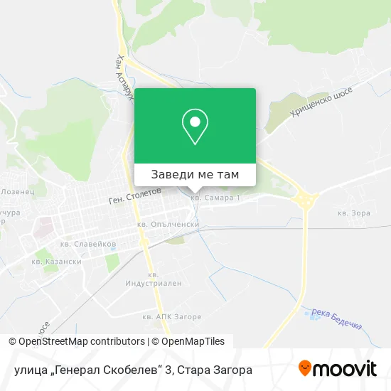 улица „Генерал Скобелев“ 3 карта