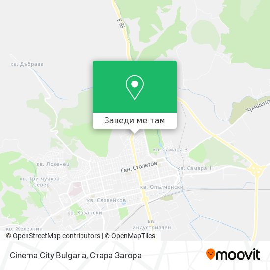 Cinema City Bulgaria карта