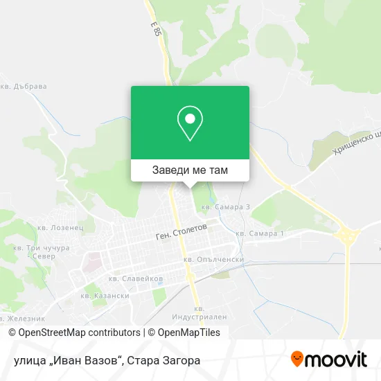 улица „Иван Вазов“ карта