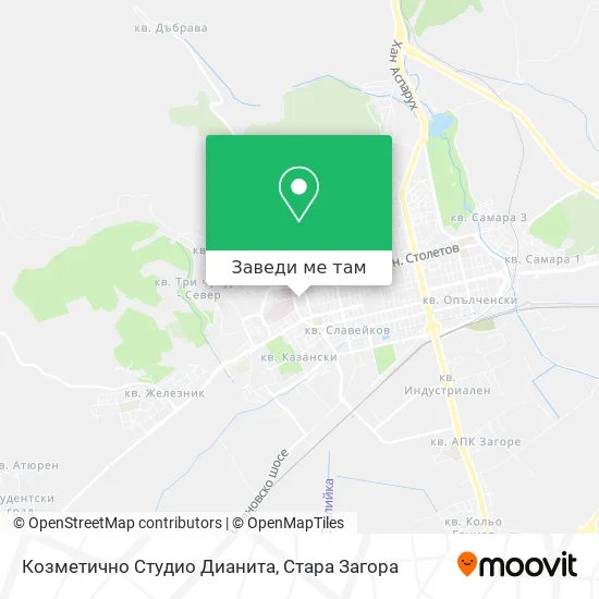 Козметично Студио Дианита карта