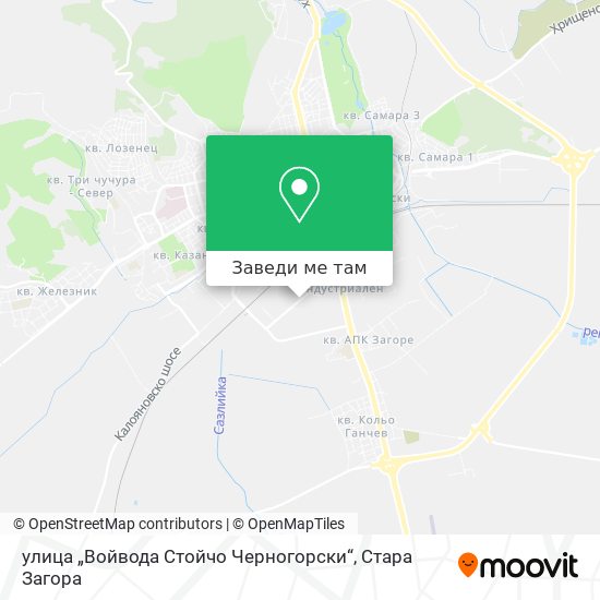 улица „Войвода Стойчо Черногорски“ карта