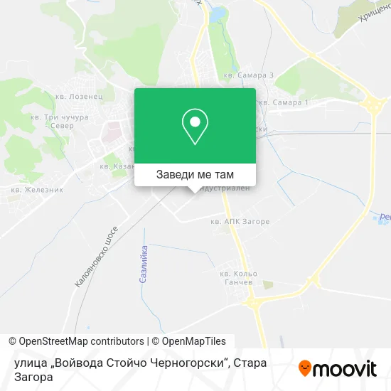 улица „Войвода Стойчо Черногорски“ карта