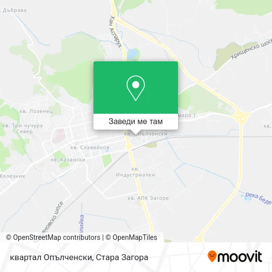 квартал Опълченски карта