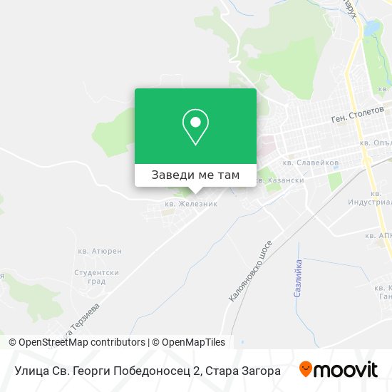 Улица Св. Георги Победоносец 2 карта