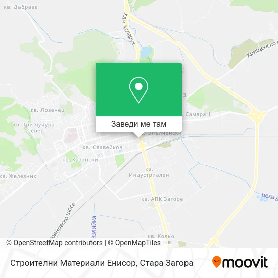 Строителни Материали Енисор карта