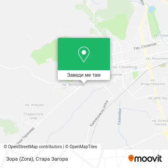 Зора (Zora) карта