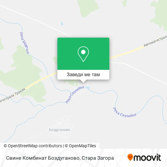 Свине Комбинат Боздуганово карта
