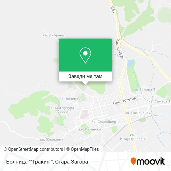 Болница ""Тракия"" карта