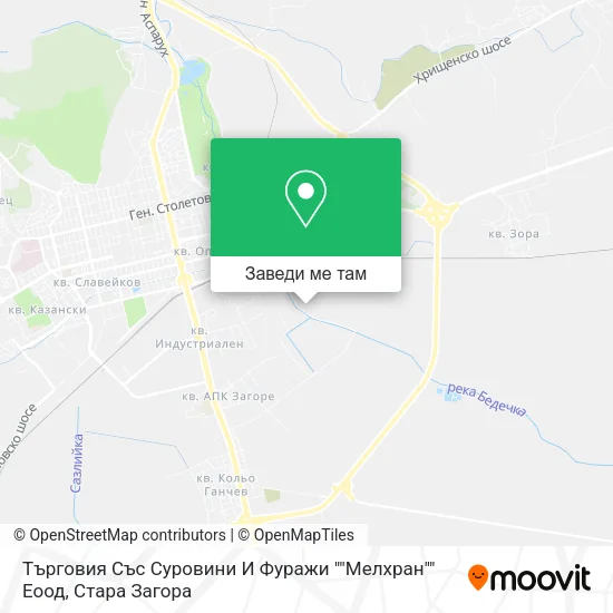 Търговия Със Суровини И Фуражи ""Мелхран"" Еоод карта