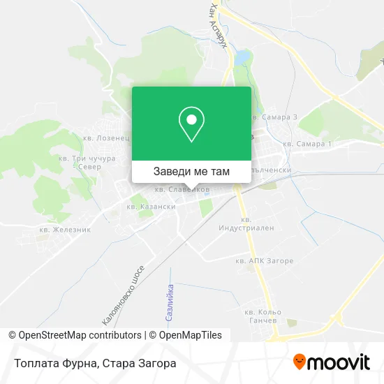 Топлата Фурна карта