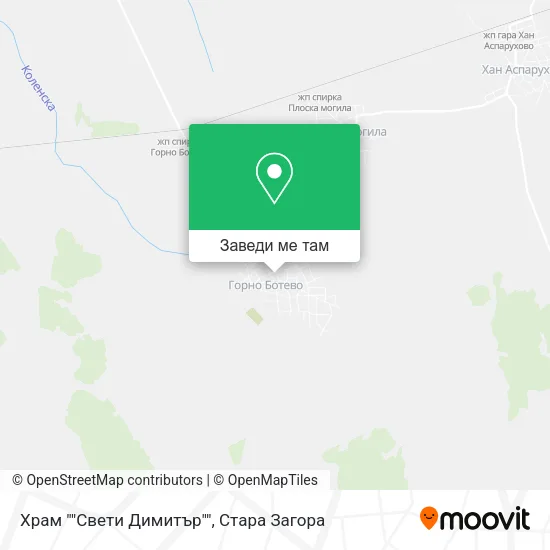 Храм ""Свети Димитър"" карта