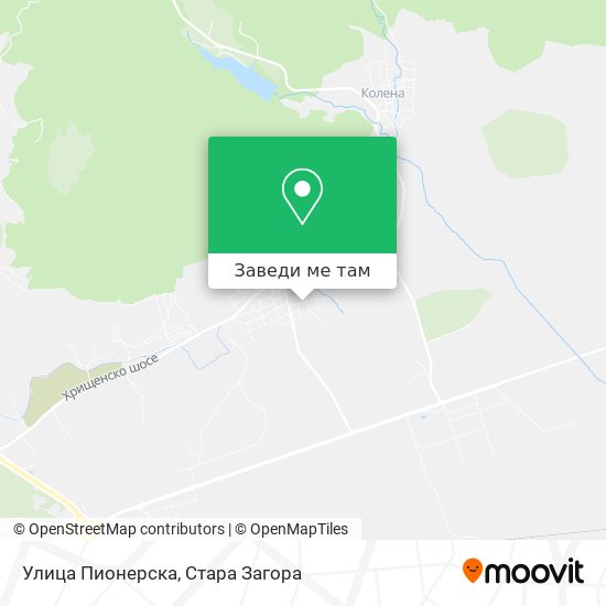 Улица Пионерска карта