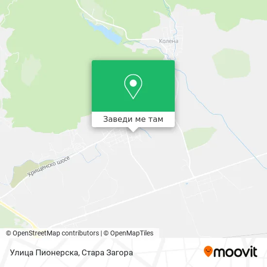 Улица Пионерска карта