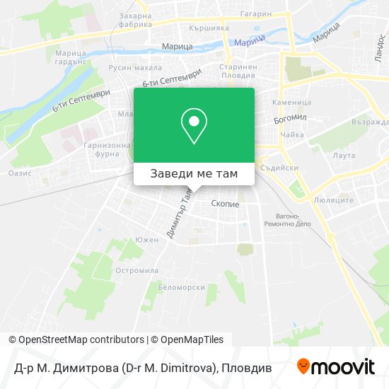 Д-р М. Димитрова (D-r M. Dimitrova) карта