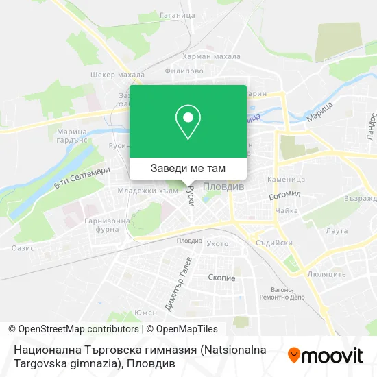 Национална Търговска гимназия (Natsionalna Targovska gimnazia) карта
