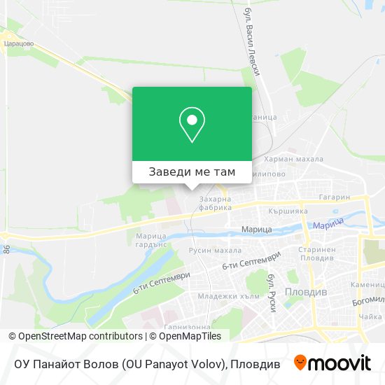 ОУ Панайот Волов (OU Panayot Volov) карта