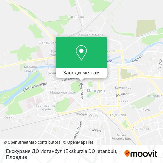 Екскурзия ДО Истанбул (Ekskurzia DO Istanbul) карта