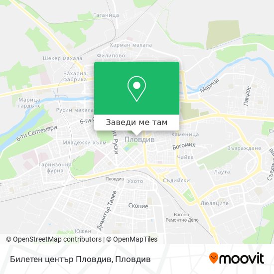 Билетен център Пловдив карта