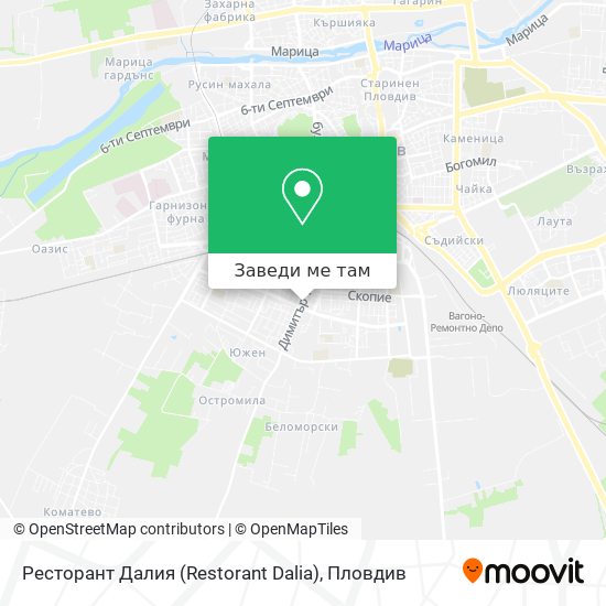 Ресторант Далия (Restorant Dalia) карта