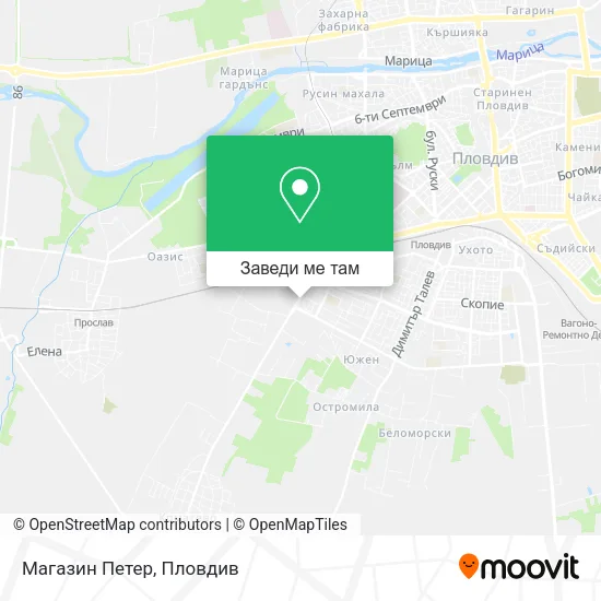 Магазин Петер карта