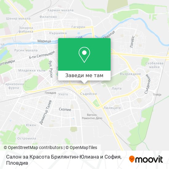 Салон за Красота Брилянтин-Юлиана и София карта