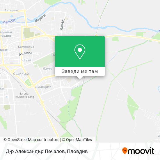 Д-р Александър Печалов карта