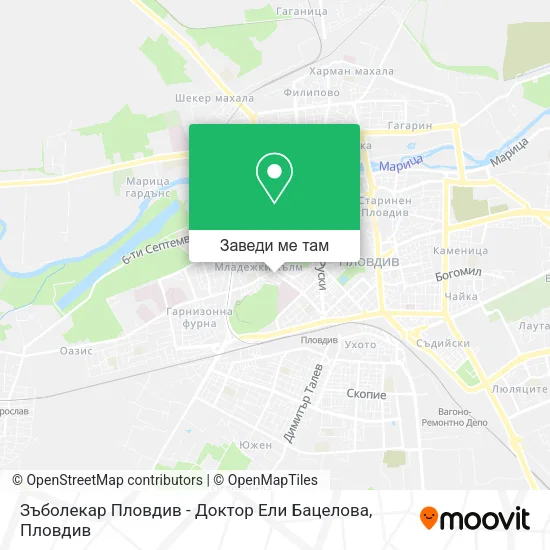 Зъболекар Пловдив - Доктор Ели Бацелова карта