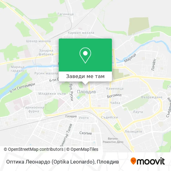 Оптика Леонардо (Optika Leonardo) карта