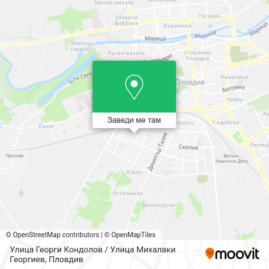 Улица Георги Кондолов / Улица Михалаки Георгиев карта