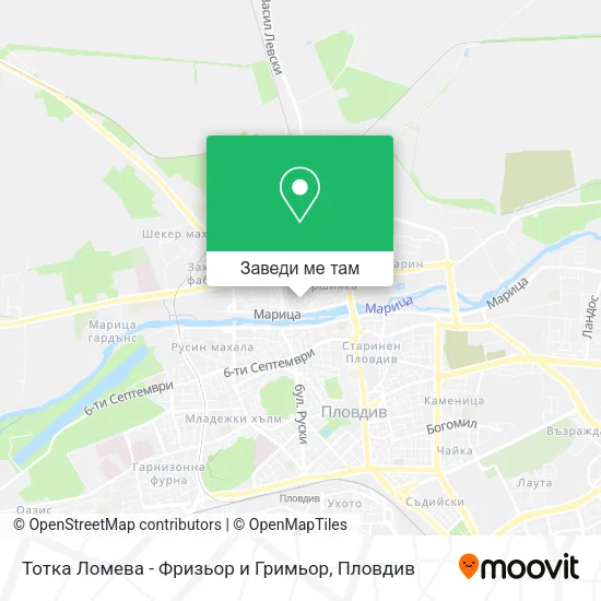 Тотка Ломева - Фризьор и Гримьор карта