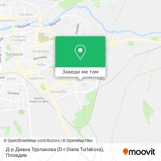 Д-р Диана Турлакова (D-r Diana Turlakova) карта