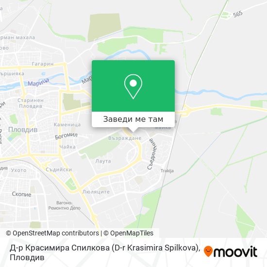 Д-р Красимира Спилкова (D-r Krasimira Spilkova) карта