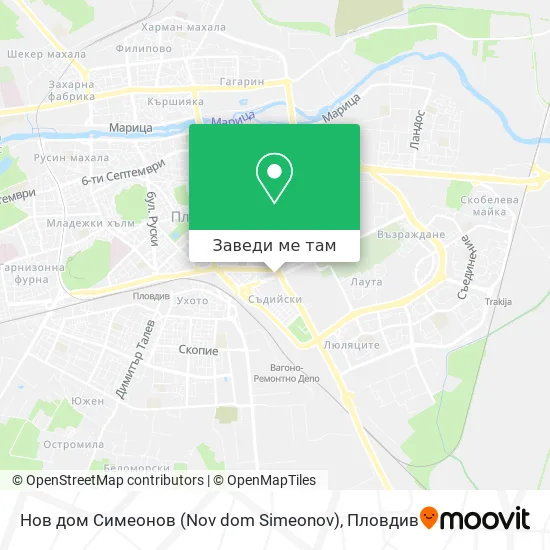 Нов дом Симеонов (Nov dom Simeonov) карта