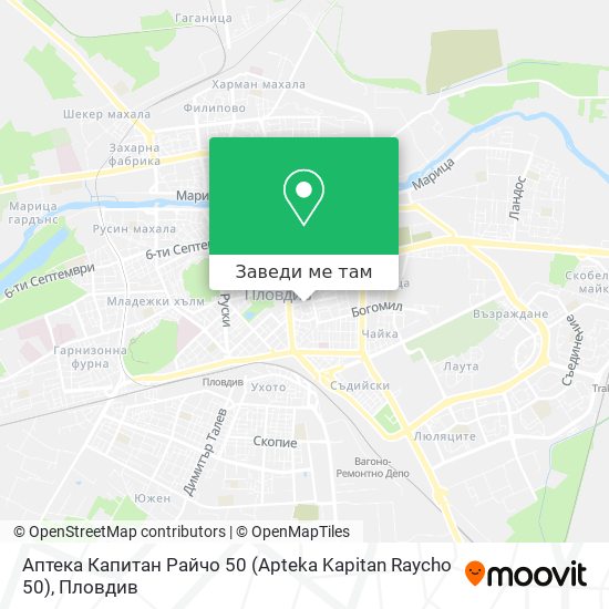 Аптека Капитан Райчо 50 (Apteka Kapitan Raycho 50) карта