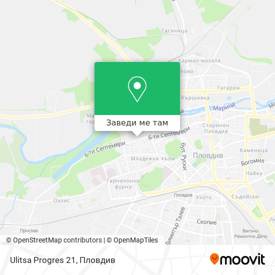 Ulitsa Progres 21 карта