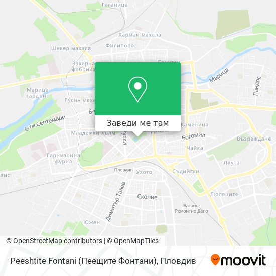 Peeshtite Fontani (Пеещите Фонтани) карта