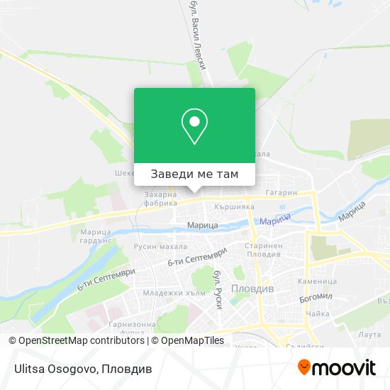 Ulitsa Osogovo карта